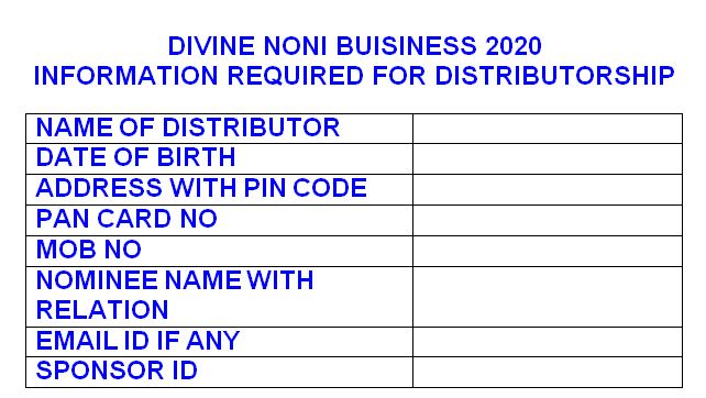 Divine Noni Distributorship